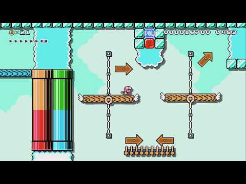 Athletic : Rainbow platform park by Ice Dosu - Super Mario Maker 2 - No Commentary 1bx
