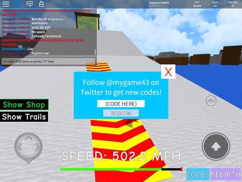 Codes on parkour sim! 2018