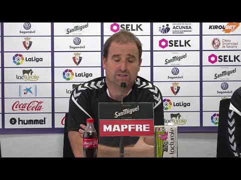 Rueda de prensa de Jagoba Arrasate en la previa del Espanyol - Osasuna