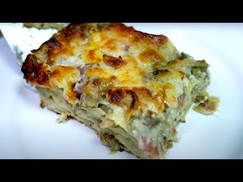 The TOP lasagna with artichokes and speck_easy and RICH.