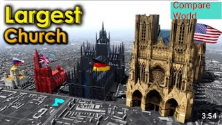 Top 10 Biggest Churches in the world || Comparison video||