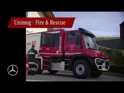 Unimog U218 paloautona Itävallassa