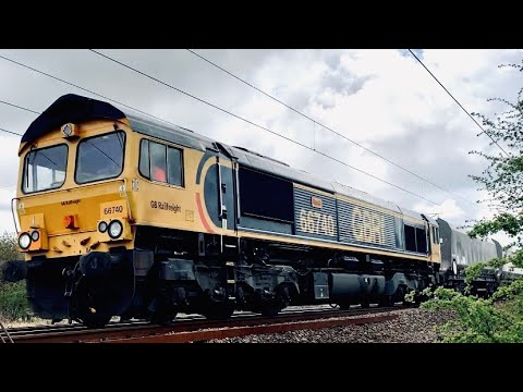 GBRf 66740 Passes Aycliffe | 6N60 Tinsley Yard to Tyne Coal Terminal