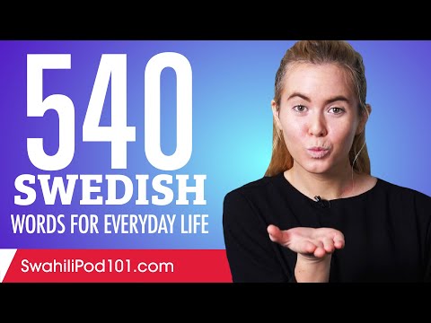 540 Swedish Words for Everyday Life - Basic Vocabulary #27
