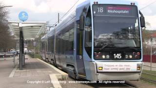 preview picture of video 'Oslo Trams between Ulleval sykehus and Forskningsparken'