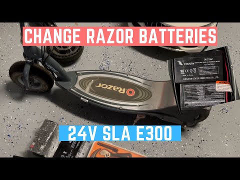 How to Replace Razor Scooter Batteries EASY (e175/e200/e300/e325)