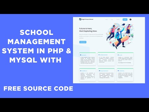 Complete School Management System in PHP & MySQL | Free Source Code