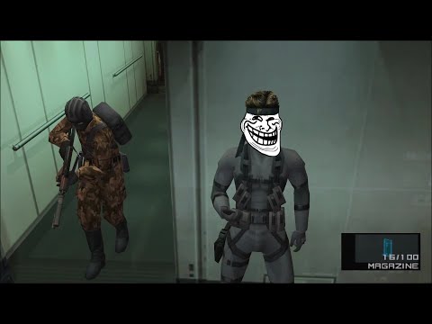 MGS2 - Snake Trolls the Guards