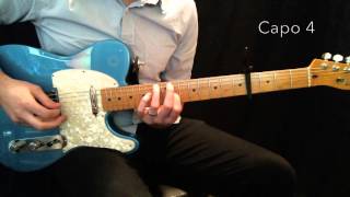 &quot;Love On The Line&quot; Hillsong Worship Rhythm Guitar Intro Key of F#