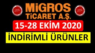 MİGROS 15 EKİM 2020 l BÜYÜK İNDİRİMLER l MİGROS BU HAFTA l MİGROS İNDİ