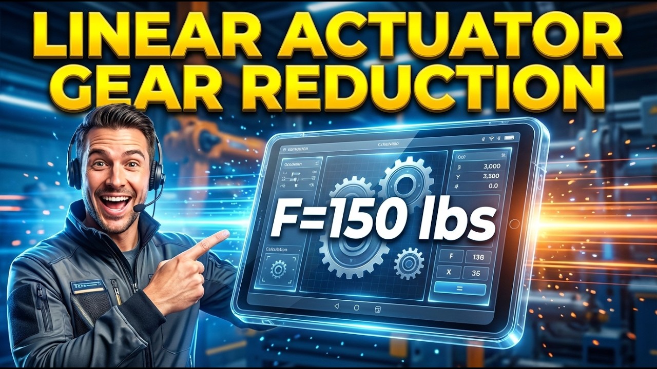 Linear Actuator Gear Reduction Calculator