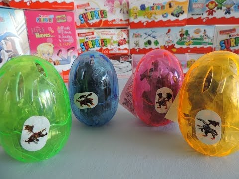 Surprise Eggs - Dragons. Jajka z Niespodzianką - Smoki. Überraschungseier - Drachen.
