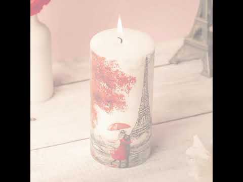 Auradecor Eiffel Tower Candle Pillar Candle