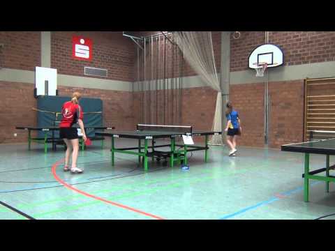 Tischtennis Bezirksmeisterschaften 2012 Altdorf 46 Sarah Kinner vs Lena Vogt