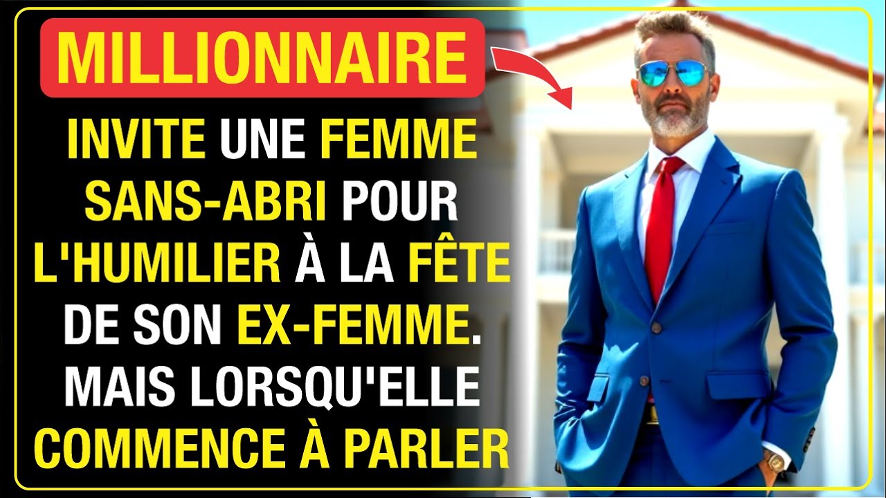 Un millionnaire invite une femme sans-abri pour l'humilier à une fête, mais quand elle commence..