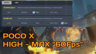 POCO X3 Call Of Duty Mobile High Max 60Fps Battle Royal Havoc Gaming Test