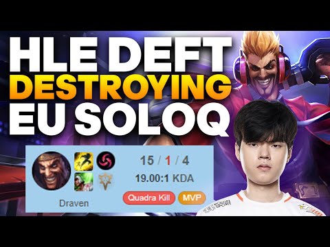 Deft DOMINATING EUW SOLOQ with his insane DRAVEN