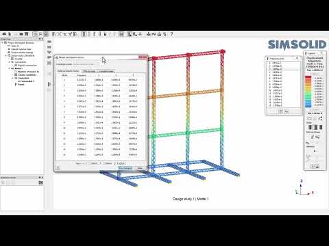 Modal Participation Factors in Altair SimSolid