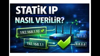 Bilgisayara Statik IP Verme Manuel IP Ayarı   Windows 10 11 Elle IP At