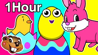 Surprise Easter Eggs Special | 1 Hour Nursery Rhymes | Baby Toddler Kindergarten Learning, ABC 123