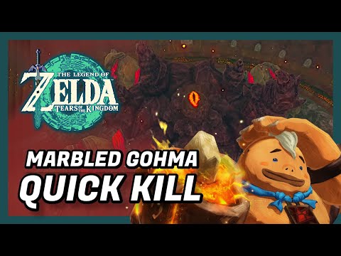 Marbled Gohma boss fight in 1 minute - Tears of the Kingdom