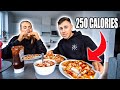 EATING MY GIRLFRIEND'S FAVOURITE LOW CALORIE MEALS FOR A DAY...