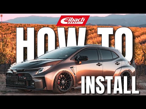 HOW TO INSTALL EIBACH SPORT LINE LOWERING SPRINGS ON TOYOTA GR COROLLA 2023 2024