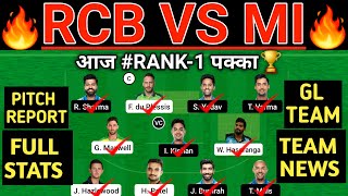 RCB vs MI Dream11 Prediction | RCB vs MI Dream11 Team | RCB vs MI 18th Match Dream11