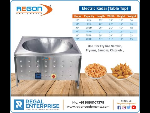 Electric Kadai Fryer Table Top 24"
