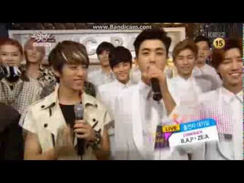 130809 B.A.P&ZE:A Music Bank waiting room