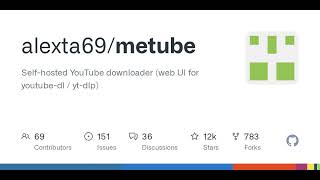 Download lagu GitHub - alexta69/metube: Self-hosted YouTube downloader (web UI for youtube-dl / yt-dlp) mp3 Download lagu GitHub - alexta69/metube: Self-hosted YouTube downloader (web UI for youtube-dl / yt-dlp) mp3