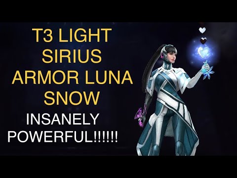 T3 LIGHT SIRIUS ARMOR LUNA SNOW!! MAD POWERFUL!!