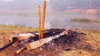 Kopoy Lake and Village, Shantiniketan  