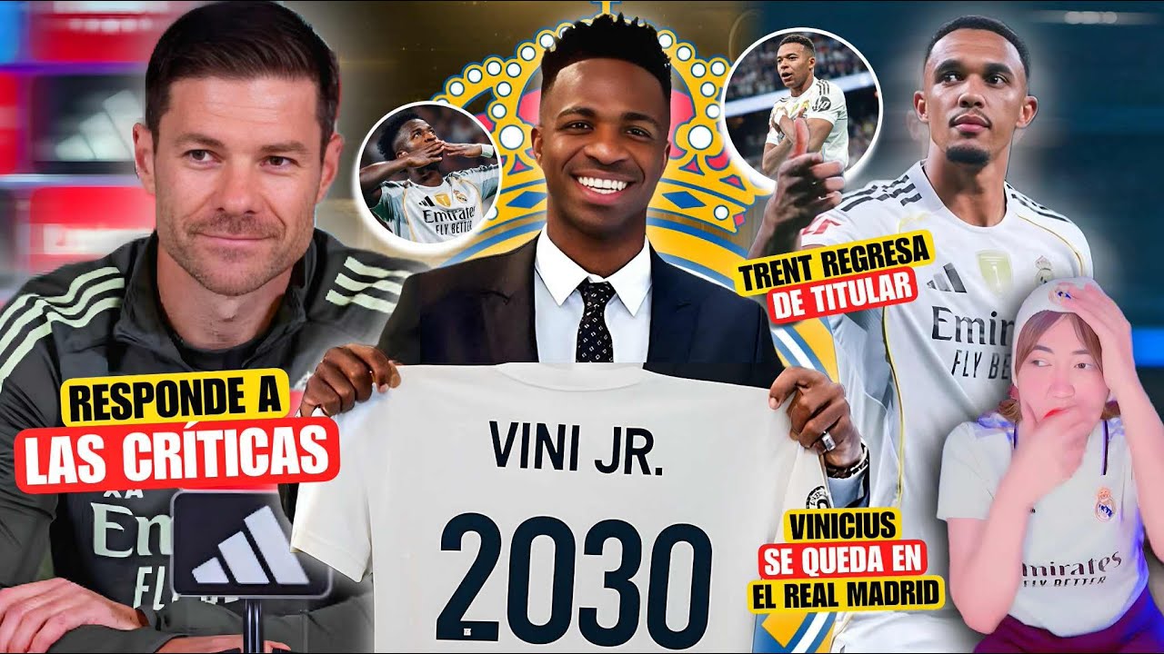 💣¡VINICIUS SE QUEDA EN EL REAL MADRID! FIN DE LA POLEMICA | XABI RESPONDE CRITICAS |¿MBAPPÉ SIN GOL?