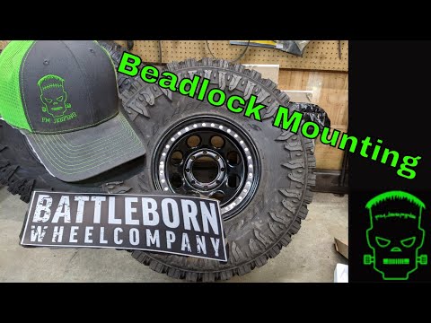 Installing tires on beadlock wheels