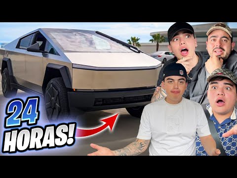 24 HOURS IN A CYBERTRUCK 🚙 /MILLIONAIRE DÍAZ FAMILY