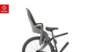 hamax Relax mit Zenith Grau/Rot Halterung Fahrradsitz