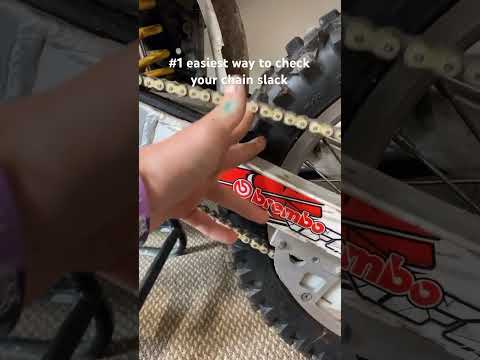 Get Perfect chain slack everytime #cr80 #dirtbike #2stroke #chain #slack