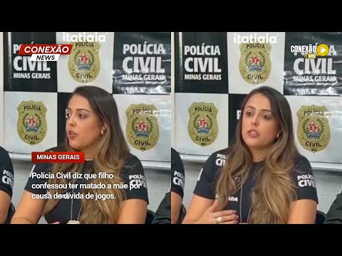 Vídeo: Polícia Civil diz que filho confessou ter matado a mãe por causa de dívida de jogos.