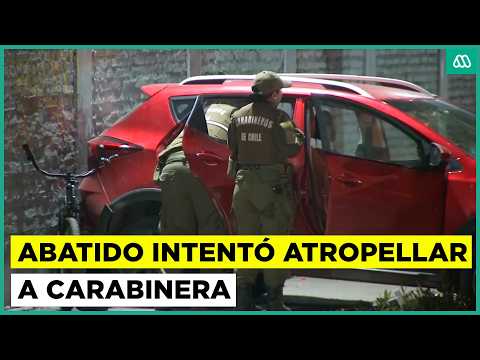 Antisocial fue abatido por Carabineros en Independencia: intentó atropellar a una funcionaria