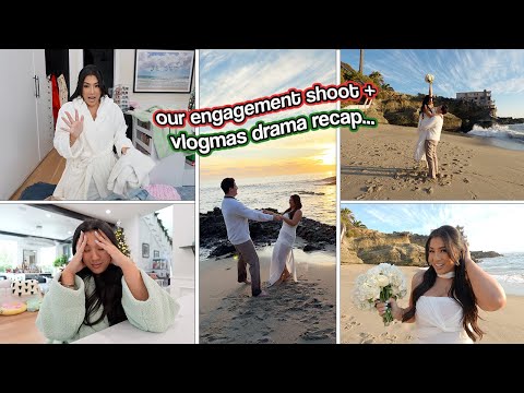 OUR ENGAGEMENT SHOOT & Vlogmas Drama Recap... Vlogmas Day 2