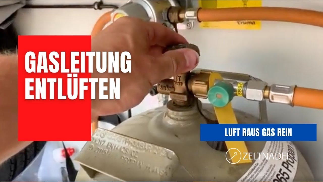Gasleitung entlüften