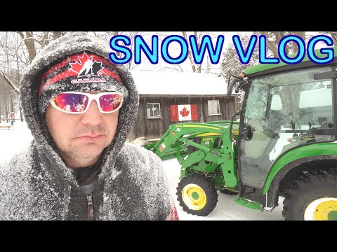Arctic Blizzard Paralyzes the Farm | John Deere 3039R vs Snow