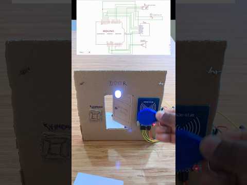 DIY Door Lock control with Arduino using Servo Motor & RFID #electronics #arduino