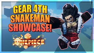 Gear 4 Snakeman Full Showcase in A One Piece Game
