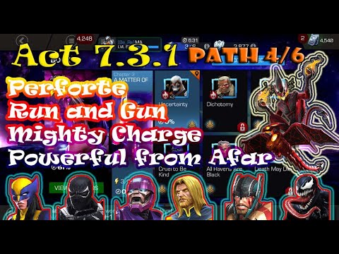 Act 7.3.1 | Path 4/6 | Run and Gun/Mighty Charge/Powerful from Afar /Perforate | MCOC