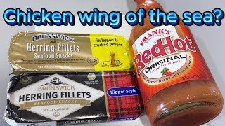 Brunswick Kipper Snacks! Lemon & Cracked Black Pepper and Kipper Style.