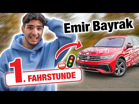 Erste Fahrstunde (SCHALTUNG) mit Emir Bayrak 🤪 | Fischer Academy