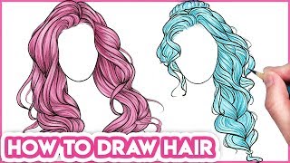 How to Draw Hair for Beginners | Drawing Tutorial Step by Step
