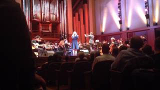 Natalie Merchant Seattle Symphony 10/7/14 Benaroyal Hall Life Is  cries during performance.